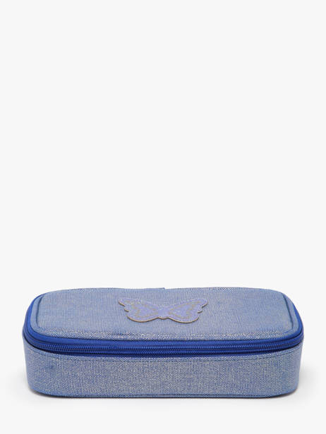 Trousse 1 Compartiment Caramel et cie Bleu boheme FI