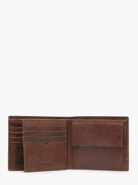 Portefeuille Porte-cartes Cuir Maverick Marron rough gear MAVRG005 vue secondaire 2