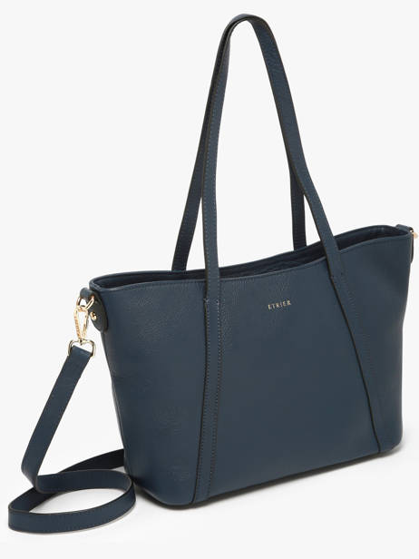 Small Leather Tradition Shoulder Bag Etrier Blue tradition ETRA060S other view 2