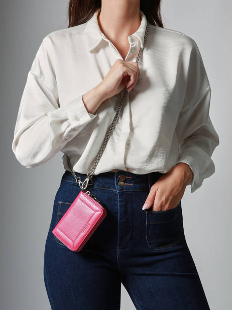 Porte-monnaie Altesse Cuir Etrier Rose altesse EALT096M vue secondaire 1