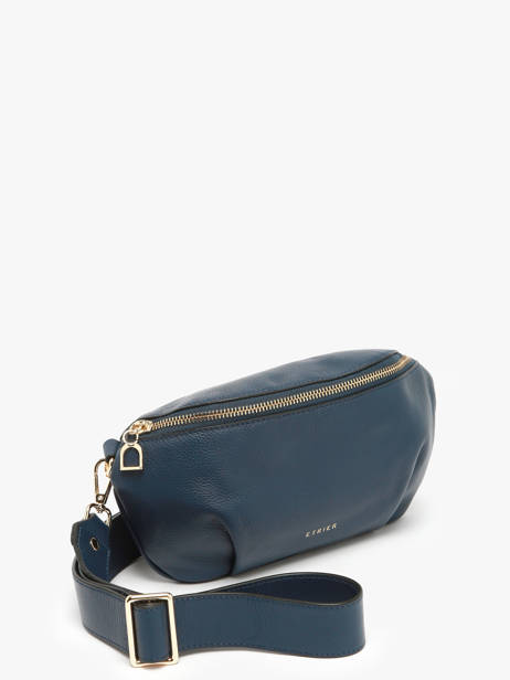 Medium Leather Tradition Belt Bag Etrier Blue tradition ETRA022M other view 2