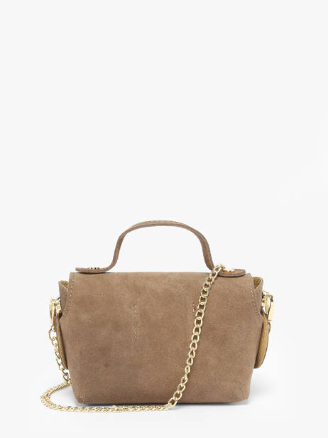 Crossbody Bag Velvet Leather Milano Brown velvet VE24117 other view 3