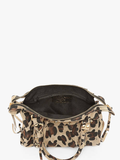 Sac Bandoulière Velvet Leopardo Cuir Milano Beige velvet leopardo VL24093 vue secondaire 2