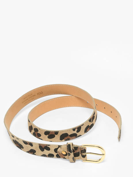 Belt Milano Beige velvet leopardo VL25067 other view 2