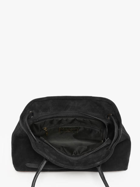 Sac Porté épaule Velvet Cuir Milano Noir velvet VE260610 vue secondaire 2