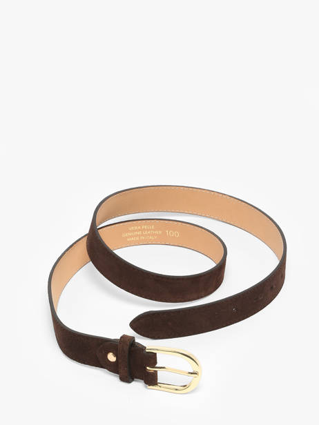 Belt Milano Brown velvet VE25067 other view 2