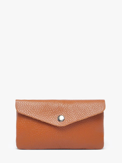 Coin Purse Leather Milano Brown caviar CA23113