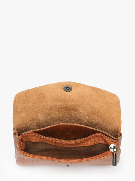 Coin Purse Leather Milano Brown caviar CA23113 other view 1