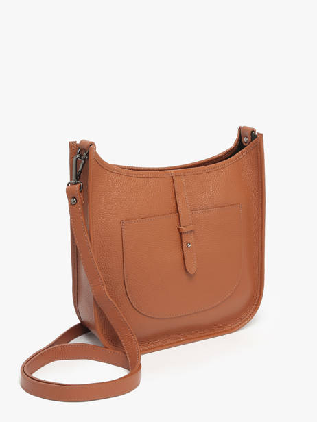 Sac Bandoulière Caviar Cuir Milano Marron caviar CA25068 vue secondaire 1