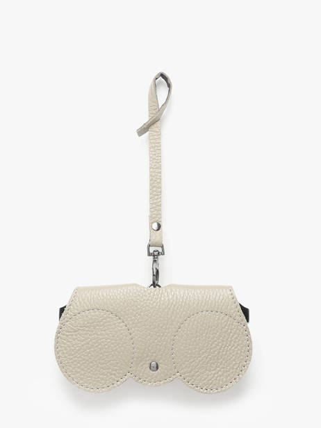 Sunglass Case Leather Milano Beige caviar CA25069