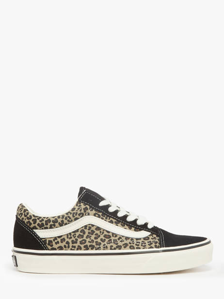 Sneakers Old Skool En Cuir Vans Noir accessoires D6WYY61