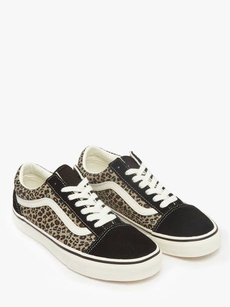Sneakers Old Skool En Cuir Vans Noir accessoires D6WYY61 vue secondaire 1