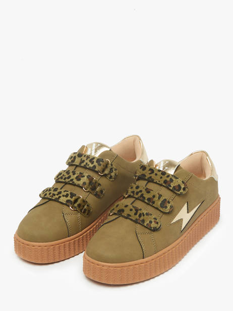 Sneakers Aby Vanessa wu Vert accessoires BK2714NR vue secondaire 1