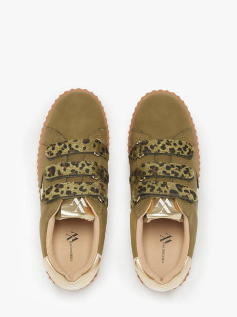 Sneakers Aby Vanessa wu Vert accessoires BK2714NR vue secondaire 3