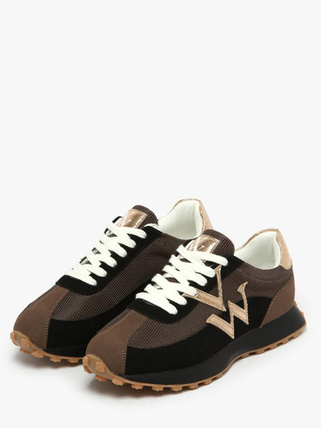 Sneakers Pia Vanessa wu Noir accessoires BK2623NR vue secondaire 1