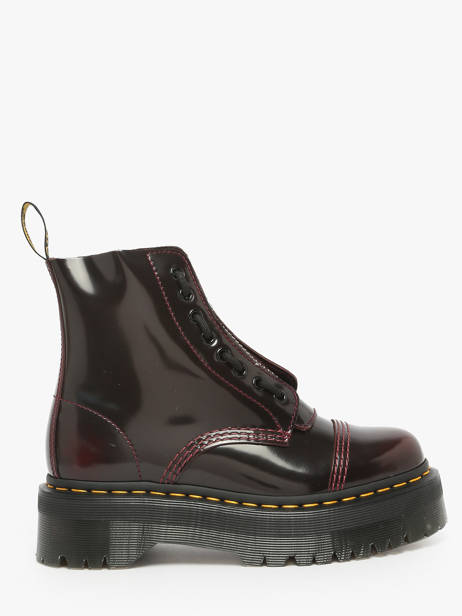 Bottines Sinclair En Cuir Dr martens Rouge accessoires 25233600