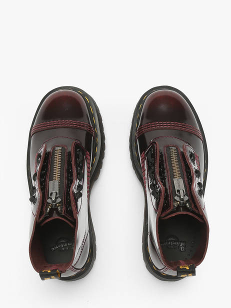 Bottines Sinclair En Cuir Dr martens Rouge accessoires 25233600 vue secondaire 3