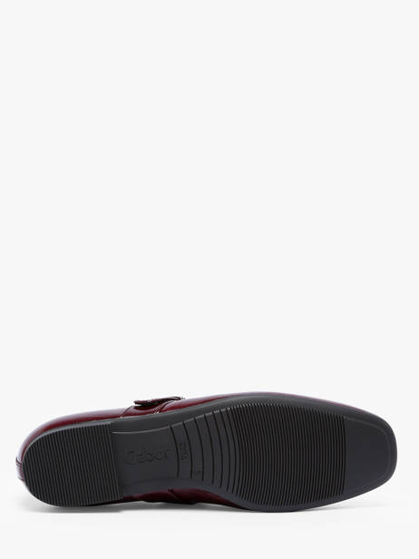 Ballerines En Cuir Gabor Rouge accessoires 25 vue secondaire 4