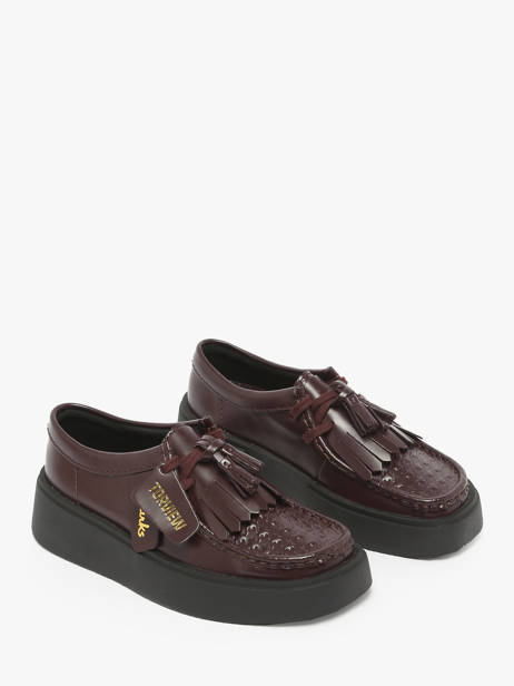 Chaussures Derbies Torview En Cuir Clarks Marron accessoires 26184948 vue secondaire 1