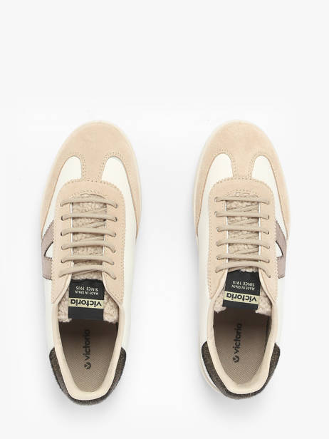 Sneakers Berlin En Cuir Victoria Beige accessoires 1126222 vue secondaire 3