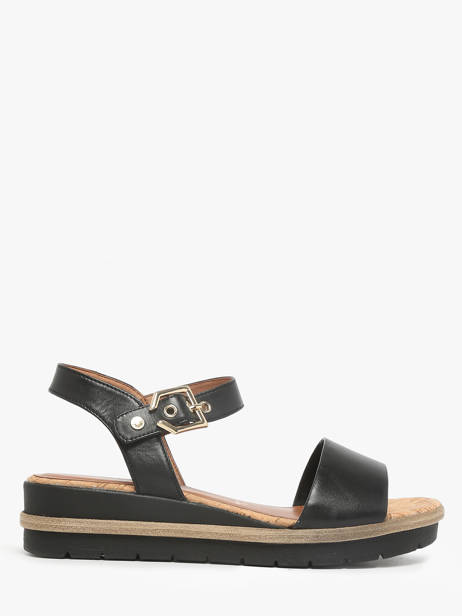 Sandales En Cuir Tamaris Noir accessoires 42