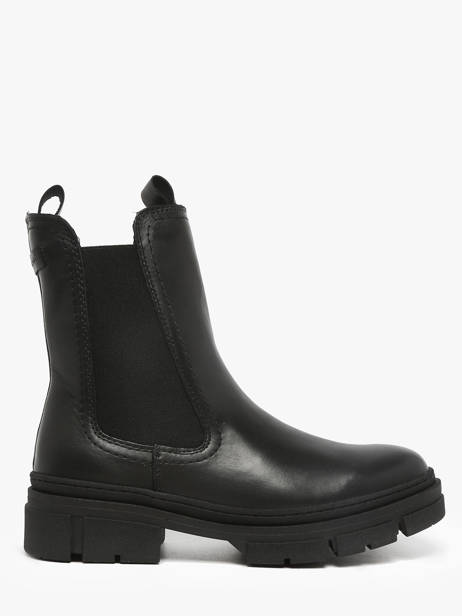 Chelsea Boots En Cuir Tamaris Noir accessoires 41