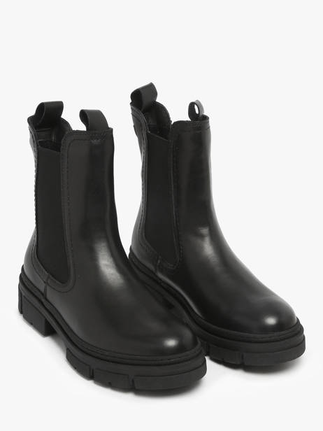 Chelsea Boots En Cuir Tamaris Noir accessoires 41 vue secondaire 1