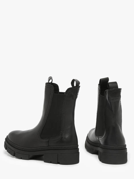 Chelsea Boots En Cuir Tamaris Noir accessoires 41 vue secondaire 2