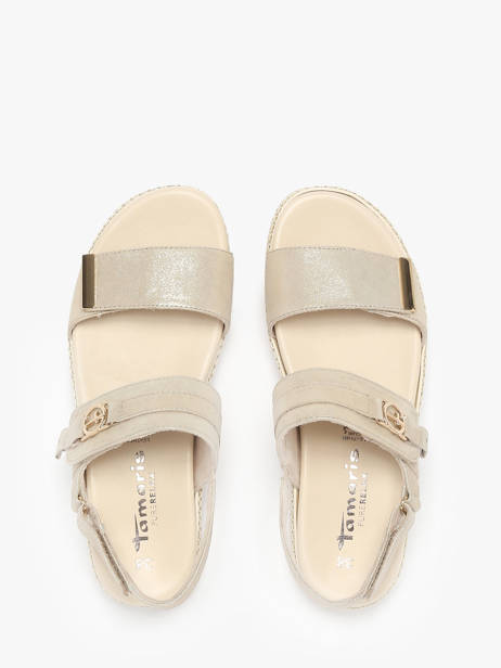 Sandales En Cuir Tamaris Beige accessoires 44 vue secondaire 3