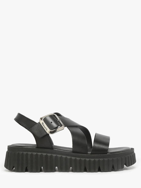 Sandales En Cuir Tamaris Noir accessoires 44