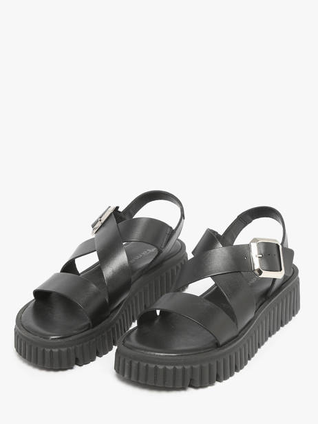 Sandales En Cuir Tamaris Noir accessoires 44 vue secondaire 1