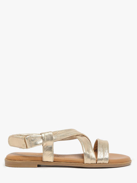Sandales En Cuir Tamaris Or accessoires 44