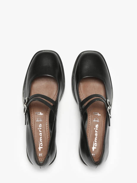 Ballerines Avec Brides En Cuir Tamaris Noir accessoires 45 vue secondaire 4
