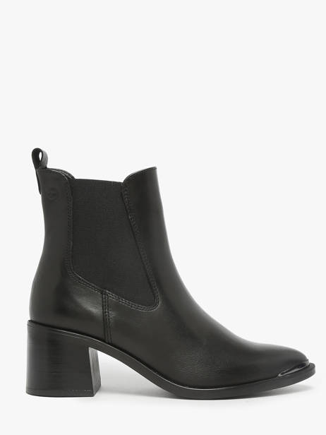 Bottines à Talon En Cuir Tamaris Noir accessoires 45