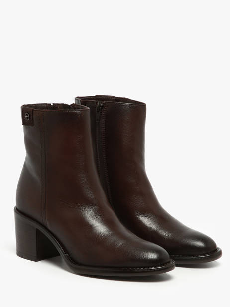 Bottines à Talon En Cuir Tamaris Marron accessoires 45 vue secondaire 2