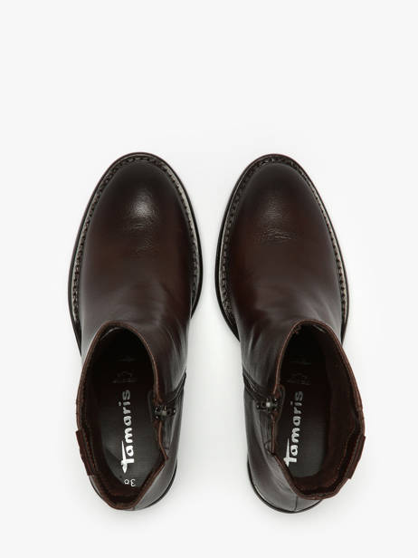 Bottines à Talon En Cuir Tamaris Marron accessoires 45 vue secondaire 4