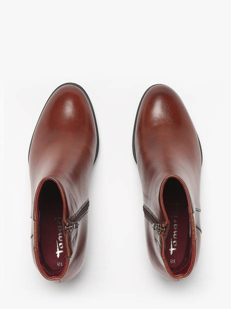 Bottines à Talon En Cuir Tamaris Marron accessoires 45 vue secondaire 4