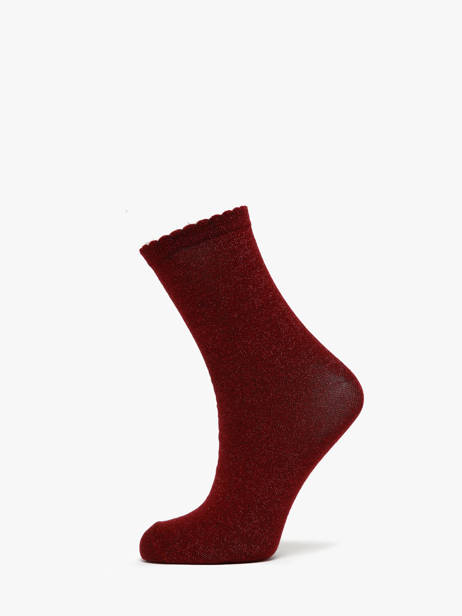 Chaussettes Pieces Rouge socks women 17078534