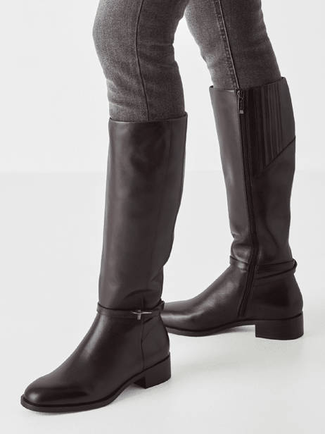 Bottes Cavalières En Cuir Tamaris Noir accessoires 43 vue secondaire 1