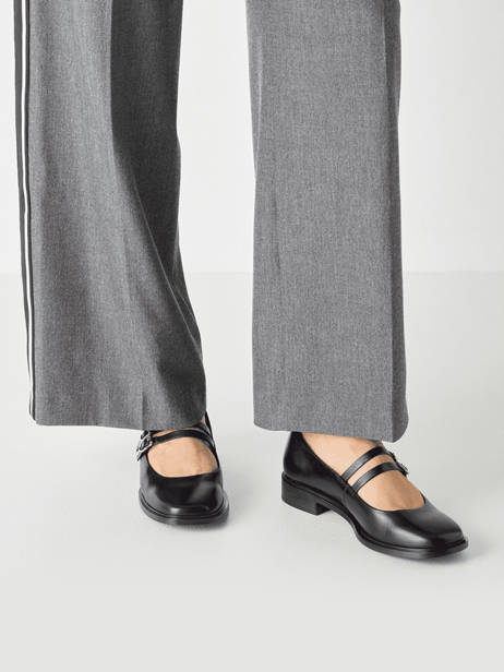 Ballerines Avec Brides En Cuir Tamaris Noir accessoires 45 vue secondaire 1