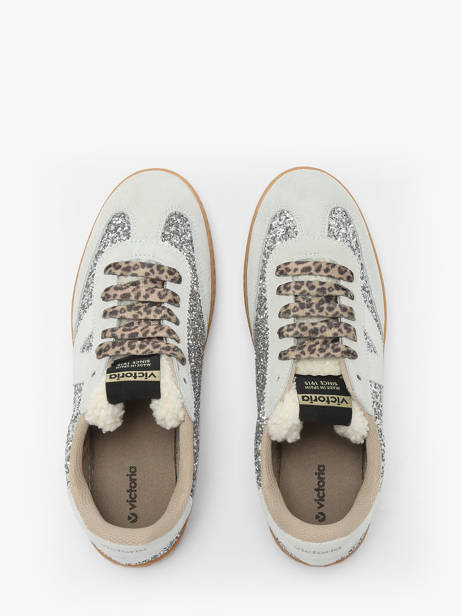 Sneakers Berlin En Cuir Victoria Argent women 1126223 vue secondaire 4