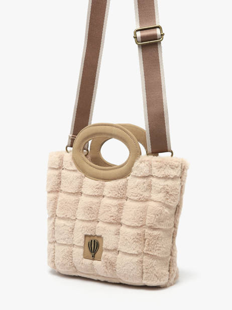 Sac Porté épaule Quadri Polyester Le voyage en panier Marron quadri AHP271 vue secondaire 1