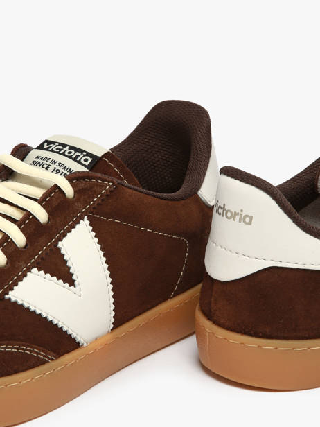 Sneakers Berlin En Cuir Victoria Marron women 1126218 vue secondaire 3