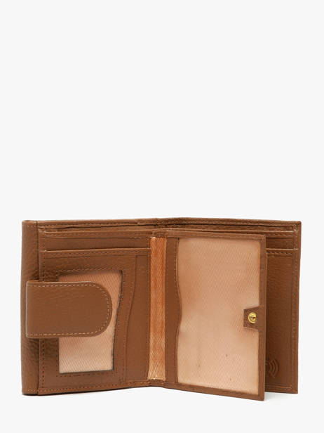 Porte-monnaie Caviar Cuir Crinkles Marron caviar 14068 vue secondaire 1