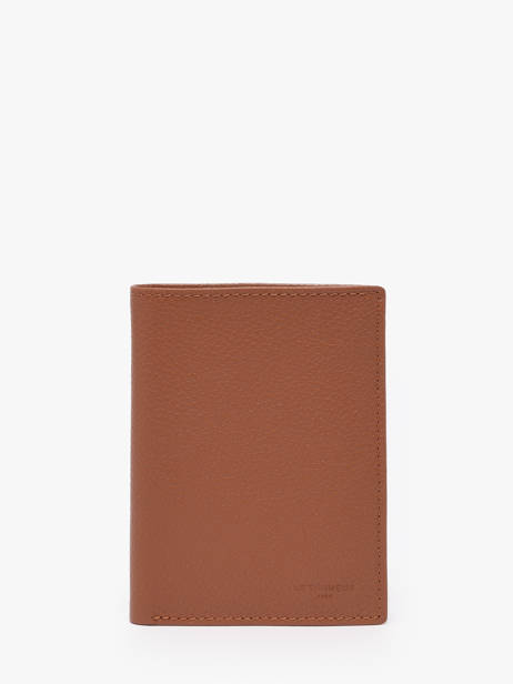 Portefeuille M Vertical Zippé Charles Cuir Le tanneur Marron charles TCHA3311