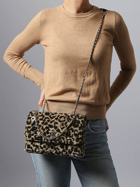 Sac Bandoulière Giully Polyester Guess Beige giully LG967320 vue secondaire 1