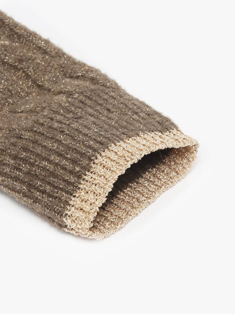 Gants Pieces Marron johanna 17160055 vue secondaire 1