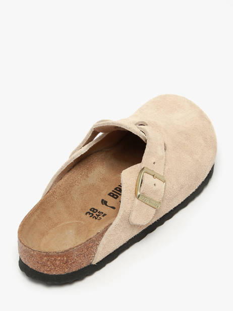 Mules En Cuir Birkenstock Beige women 1030883 vue secondaire 2