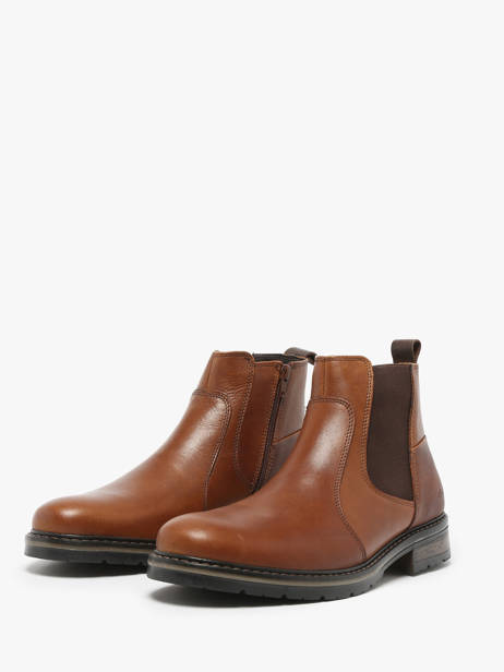 Boots Elster En Cuir Redskins Marron men ELSTER vue secondaire 3