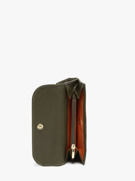 Portefeuille Caviar Cuir Crinkles Vert caviar 15020 vue secondaire 3